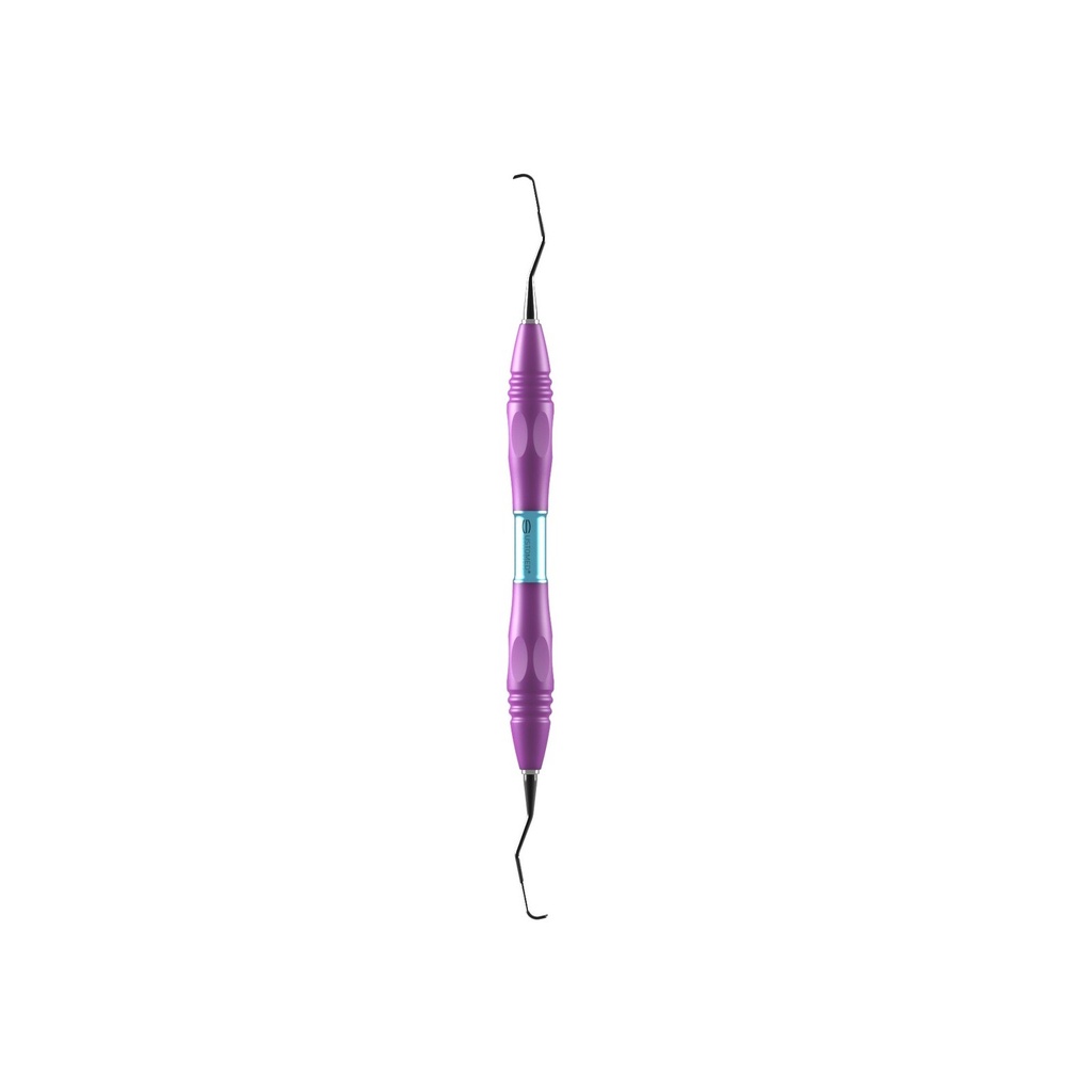 GRACEY, curette, 13/14, DLC coat., PEEK handle, pink (2)
