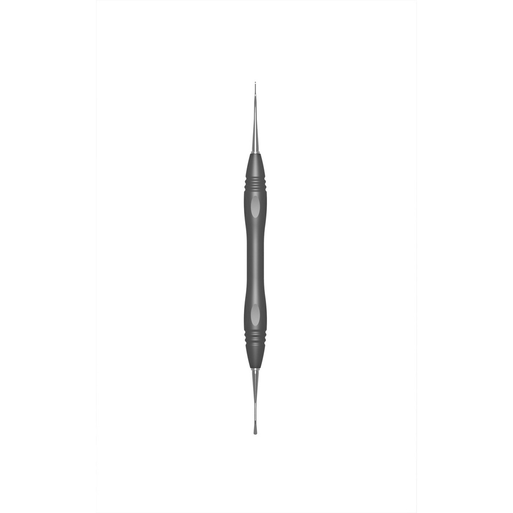 Filling spatula, sz.0, rigid, double-ended, PEEK handle (3)