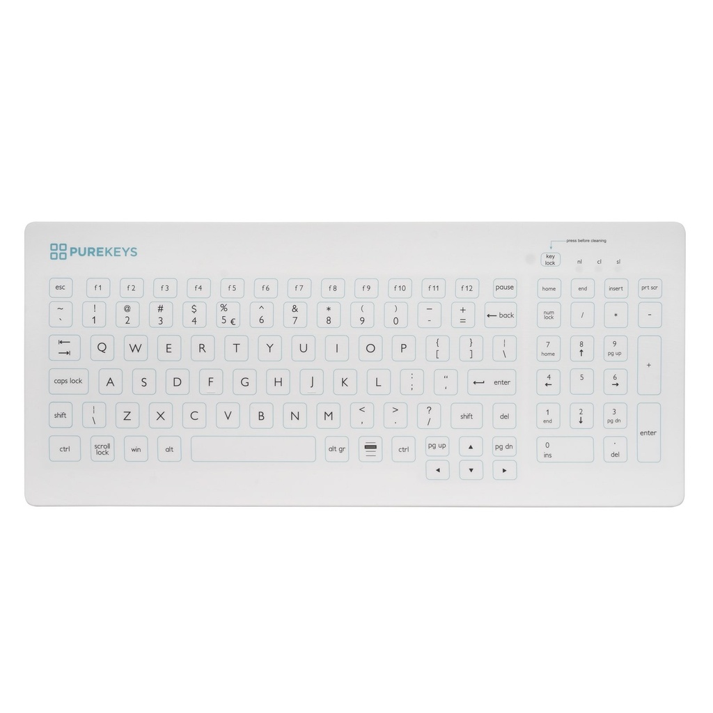 Purekeys Compact FA Medisch Keyboard (wit) (2)