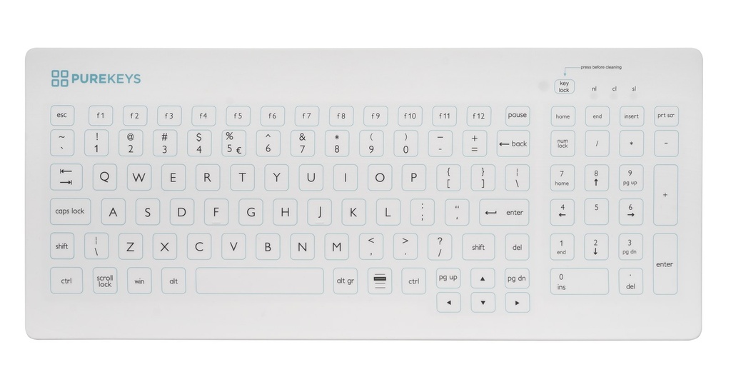 Purekeys Compact FA Medisch Keyboard (wit) (2)