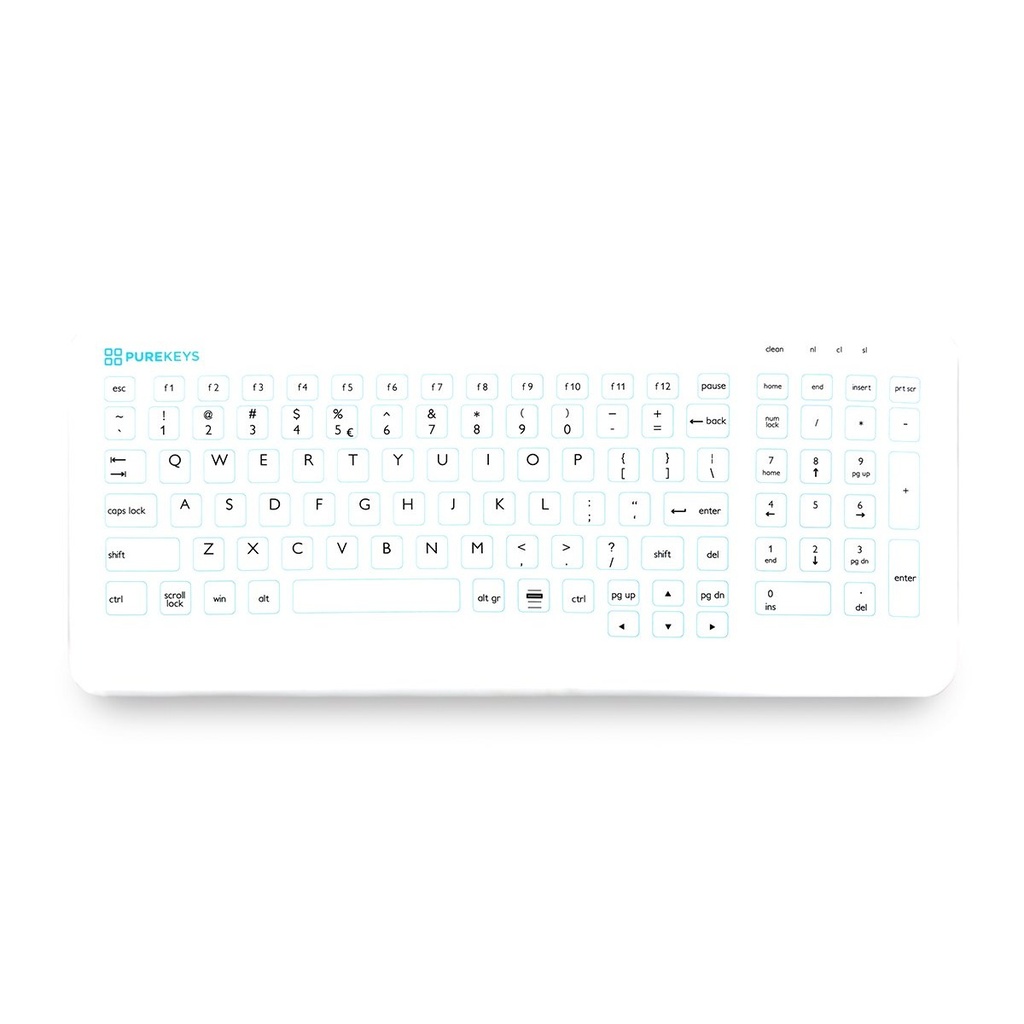 Purekeys Compact Medisch Keyboard (wit) (2)