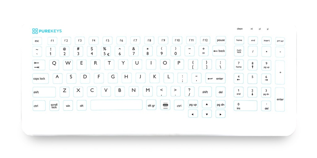 Purekeys Compact Medisch Keyboard (wit) (2)