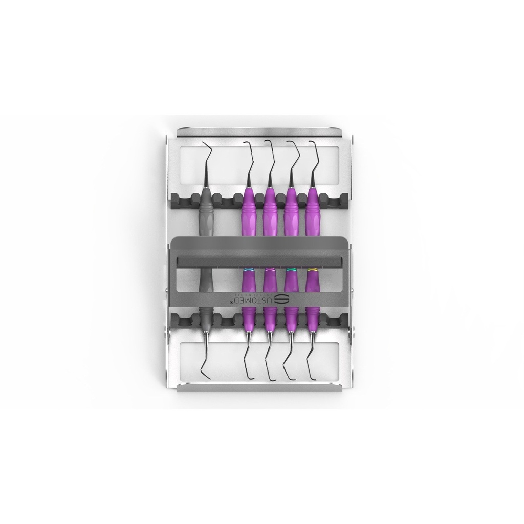 Ustomed Perio-Set 91-321-005 met DLC-coating en roze PEEK  (2)