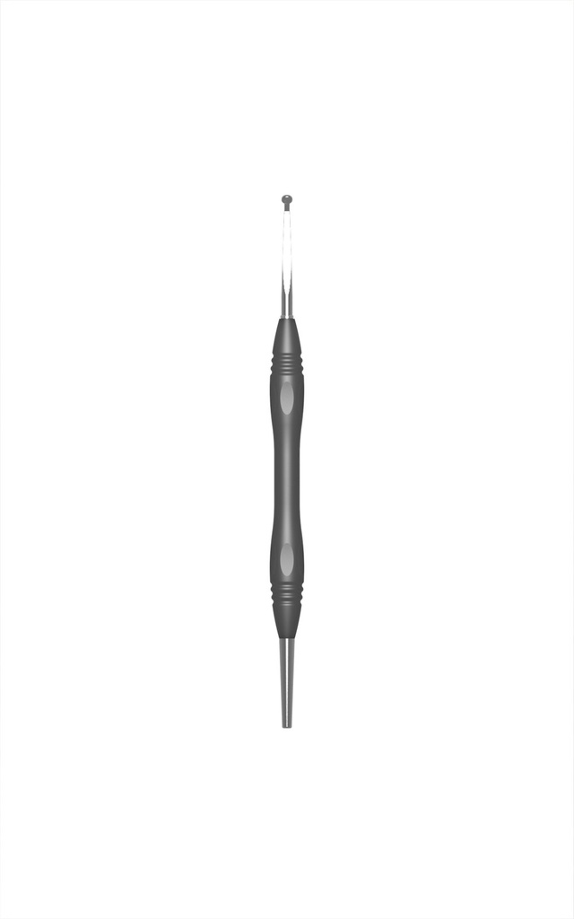 Ustomed wortelresectiespiegel Ø 3 mm vlak rhodium met PEEK (3)