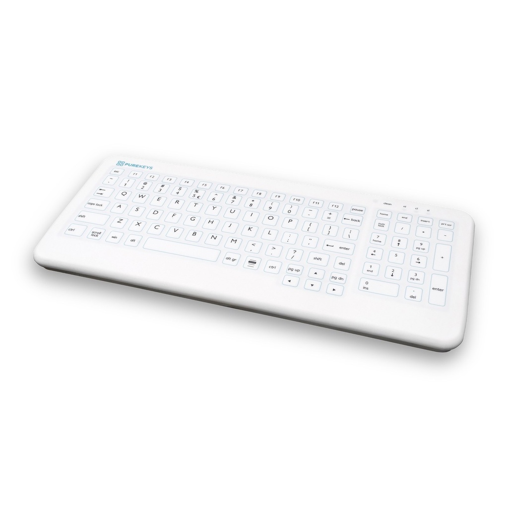 Purekeys Compact Medisch Keyboard (wit)