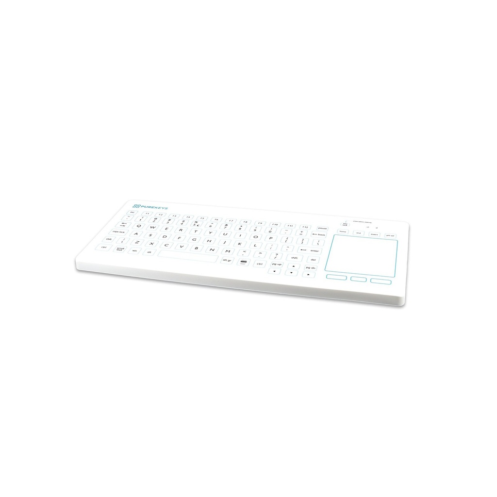 Purekeys Compact FA Medisch Keyboard - touchpad (wit)