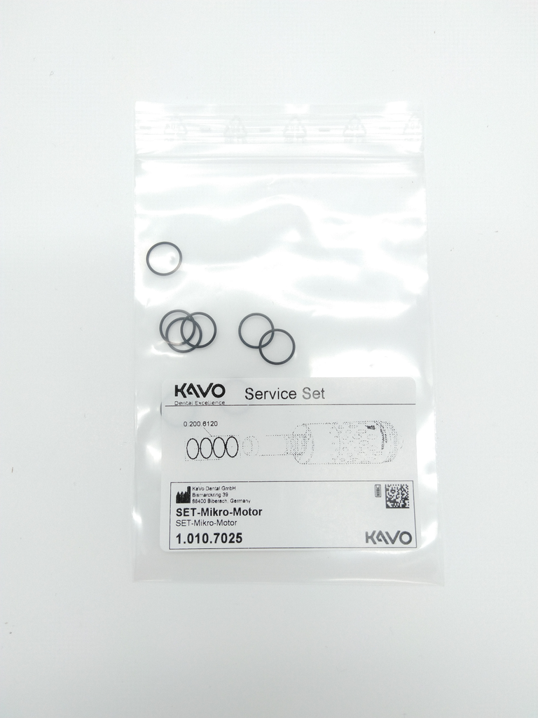 KaVo O-ringen set micromotor 8 stuks