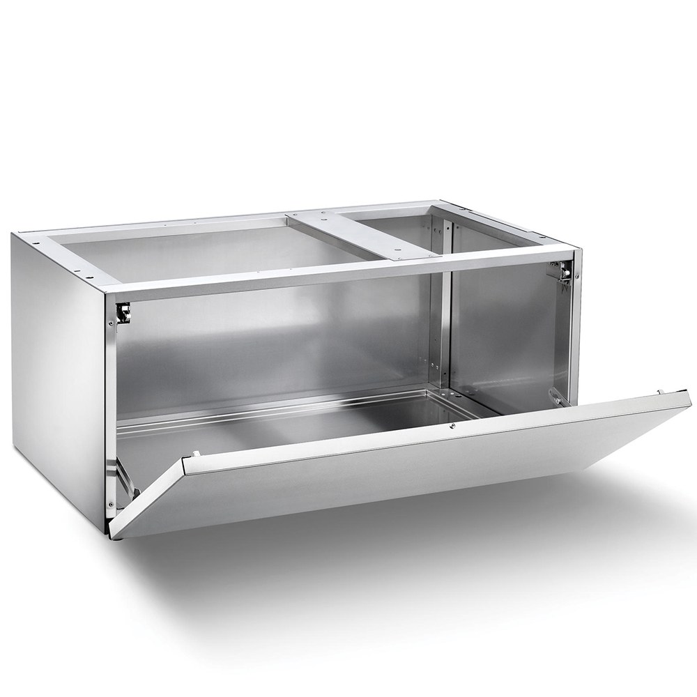 [B9040L] SMEG - B9040L - Stainless steel plinth for 90 cm machines with lock