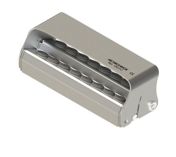 [190312-1] Nichrominox Ergo Plug Borenblok - 16 gaten (Grijs)