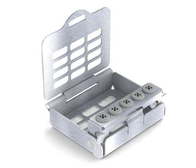 [190370-1] Nichrominox Ultralight Borenblok - 5 gaten (Grijs)