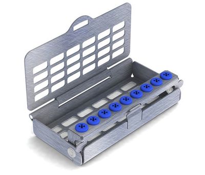 [190380-1] Nichrominox Ultralight Borenblok - 9 gaten (Grijs)