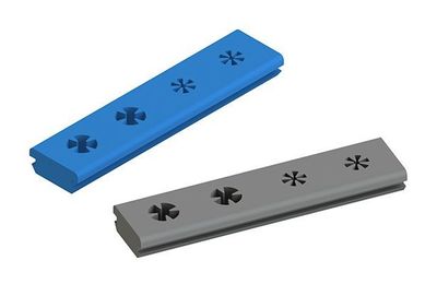 [190422-1] Nichrominox Multi Plug 2 + 2 reserve siliconen strip, voor 2 scalertips en 2 boren (Grijs)