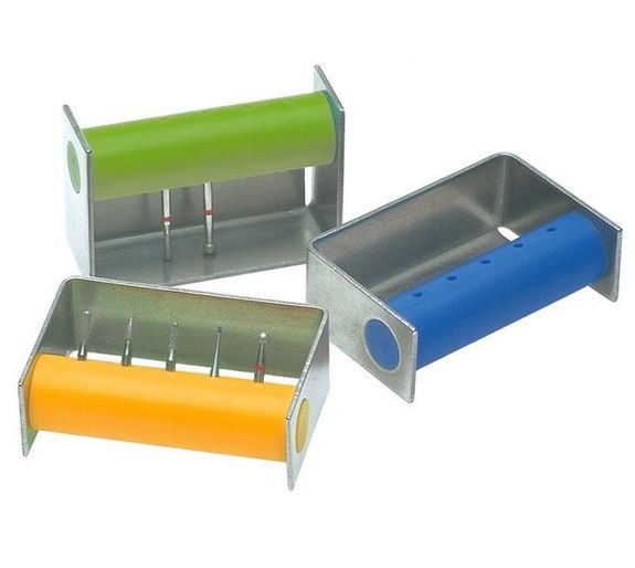 [290190-2] Nichrominox Bur dispenser FG - 5 gaten (Blauw)