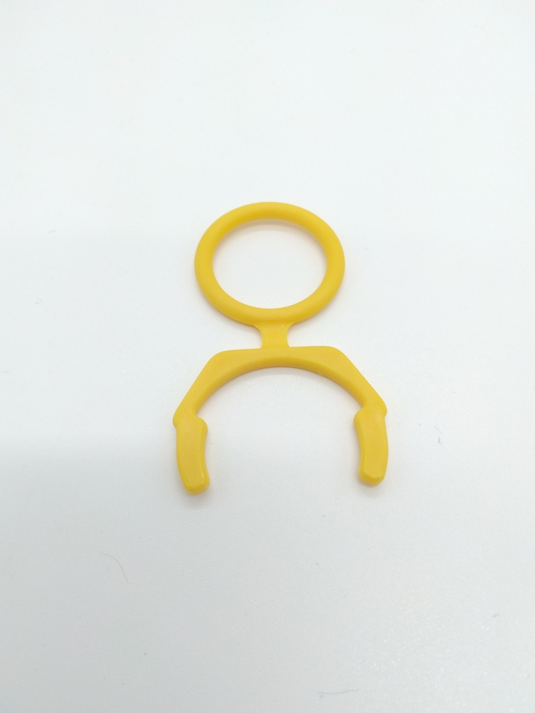 [0700-700-32E] Dürr Connect zekeringsring met oog geel 