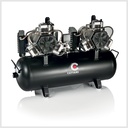 Cattani AC 600 - Driecilinder, dubbelkopscompressor, met 2 luchtdrogers (400v)