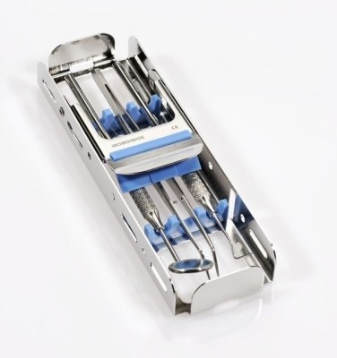 Nichrominox Easy clip 3, houder voor 3 instrumenten, blauw