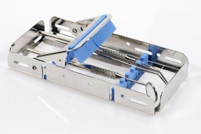 Nichrominox Easy clip 5. Houder voor 5 instrumenten, groen.
