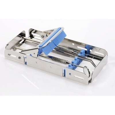 [182900-4] Nichrominox Easy clip 5. Houder voor 5 instrumenten, groen.