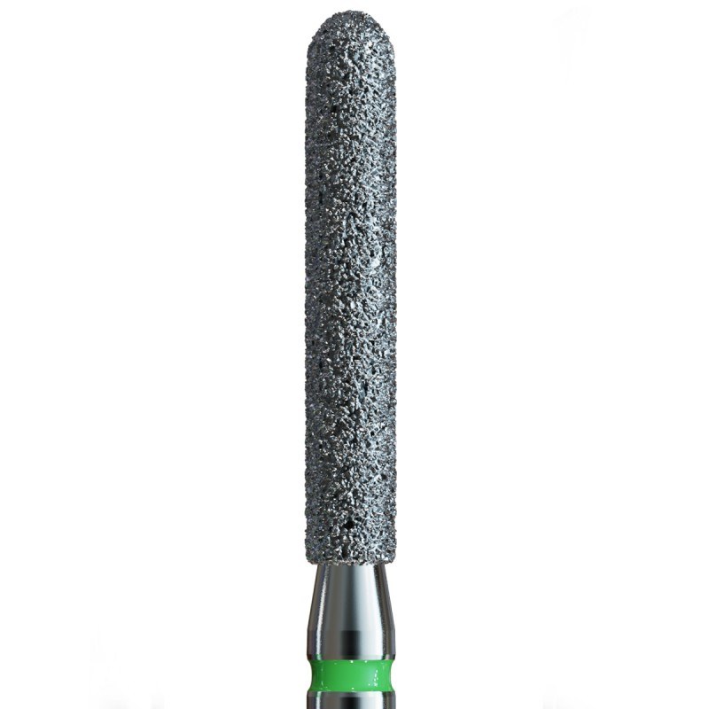 [837KRGFG.014] IQDENT diamantboor 837KRG, cilinder met afgeronde rand, grof, FG, 1,4 mm, 5 stuks
