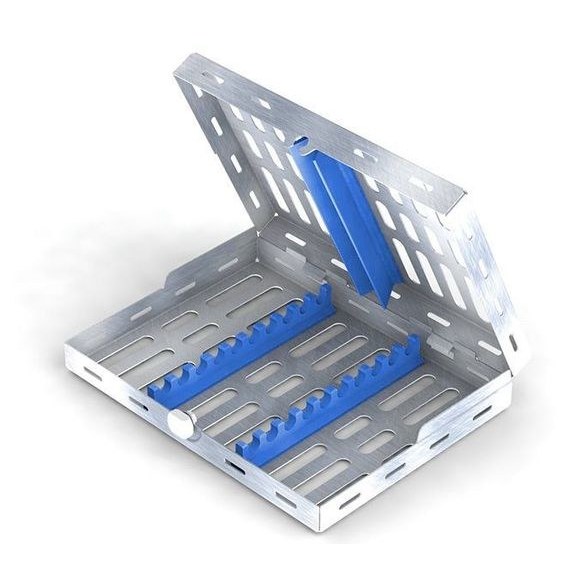 [182056-4] Nichrominox casette voor 10 instrumenten. Groen