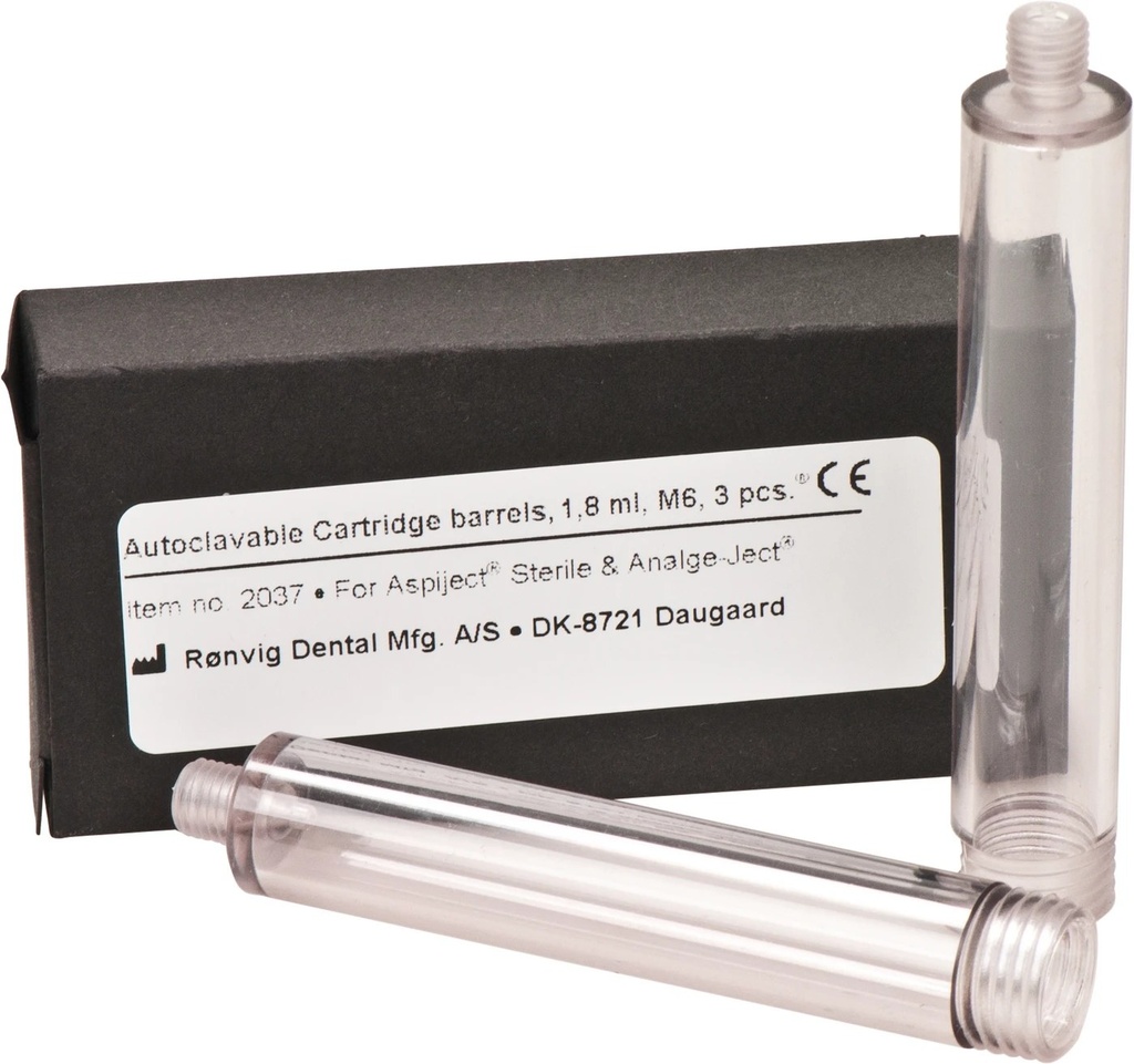 Ronvig autoclaveerbare cartridgehulzen voor ASPIJECT SIS en CALAJECT
