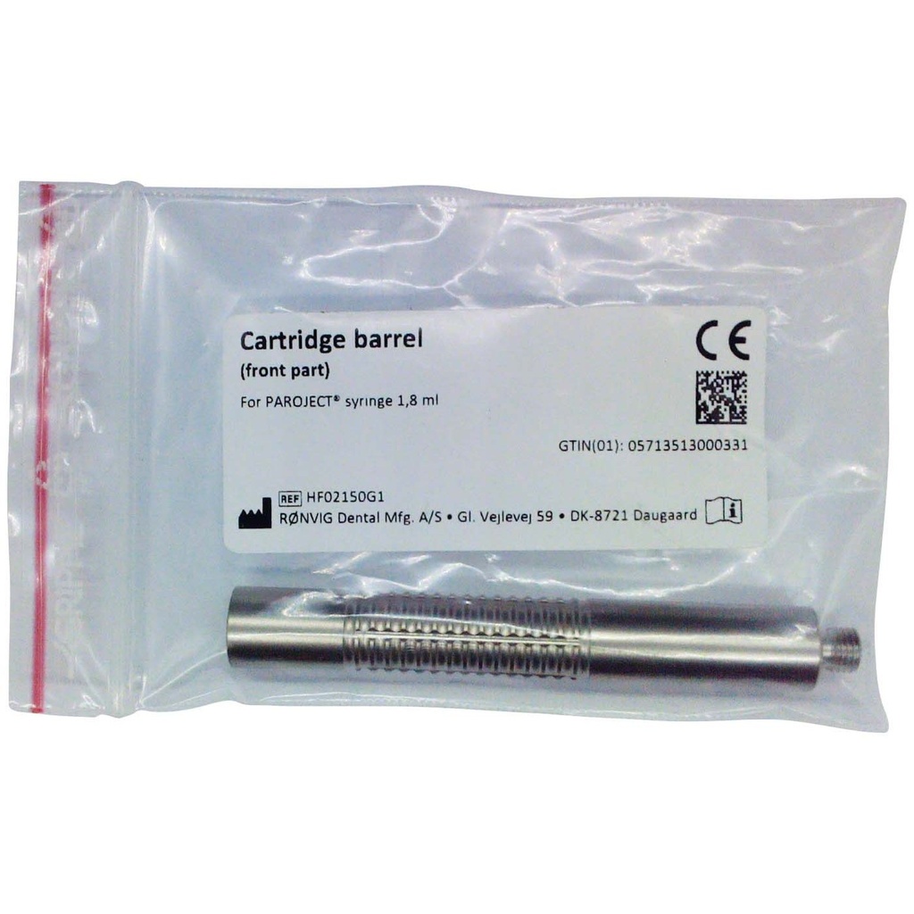 [HF02150G1] Ronvig PAROJECT cartridgehuls 1,8 ml M6