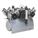 Dürr Dental Quattro Tandem CAD/CAM compressor, 2 aggregaten met 2 membraandrogers, 400 V