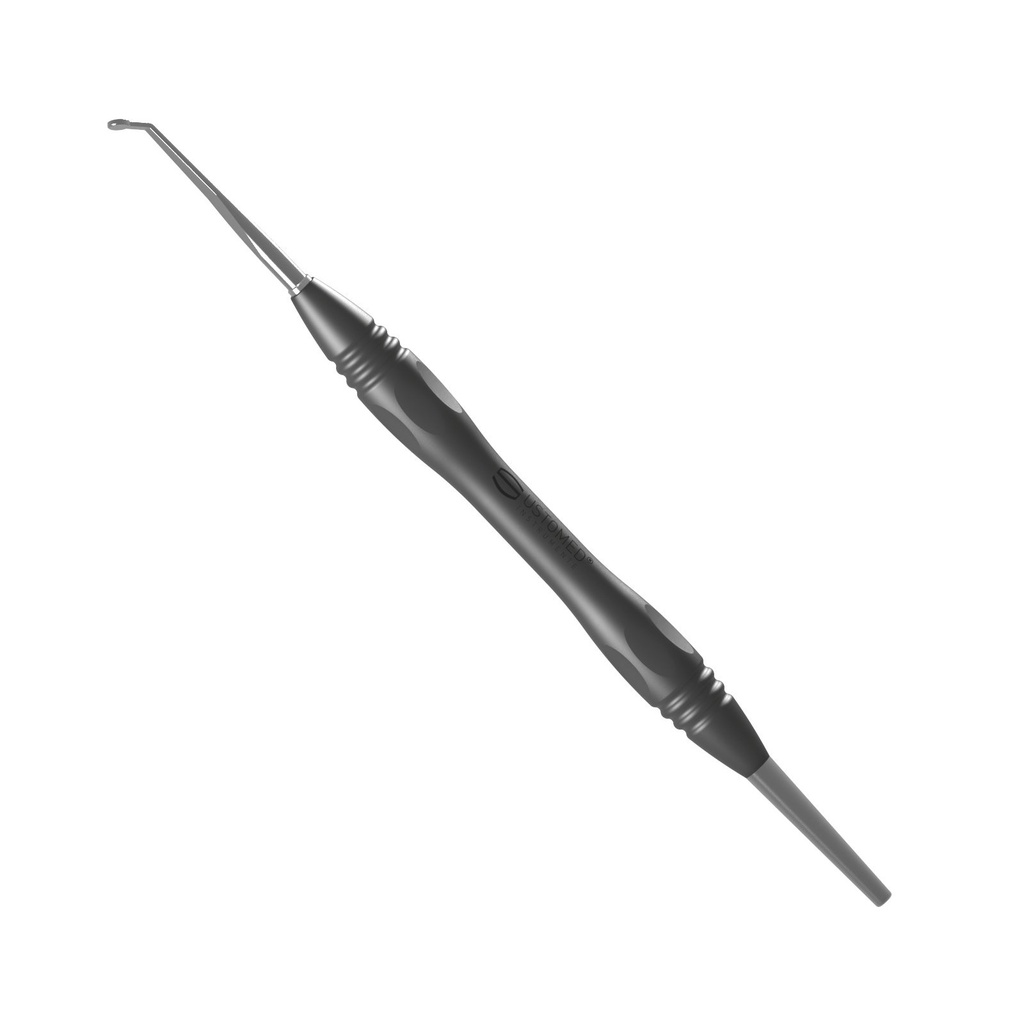 [84-285-003P0] Ustomed wortelresectiespiegel Ø 3 mm vlak rhodium met PEEK-handvat