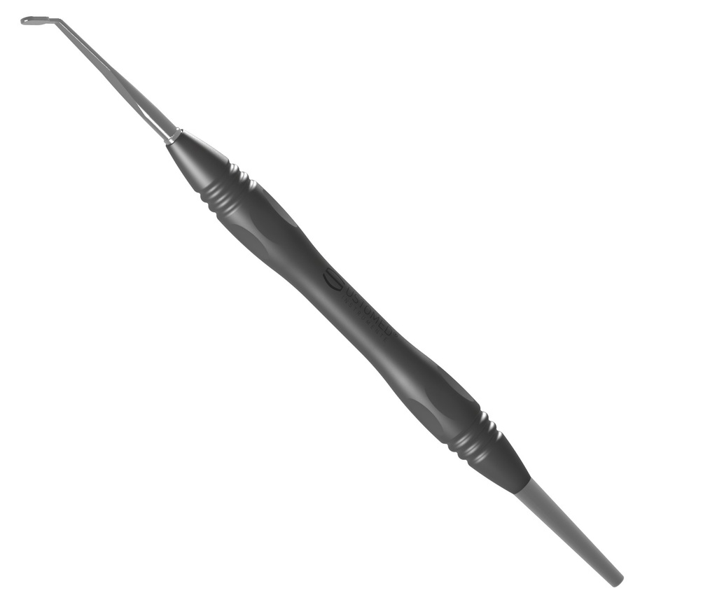 Ustomed Micro-WSR wortelresectiespiegel 6 x 3 mm, vlak, rhodium, PEEK handvat