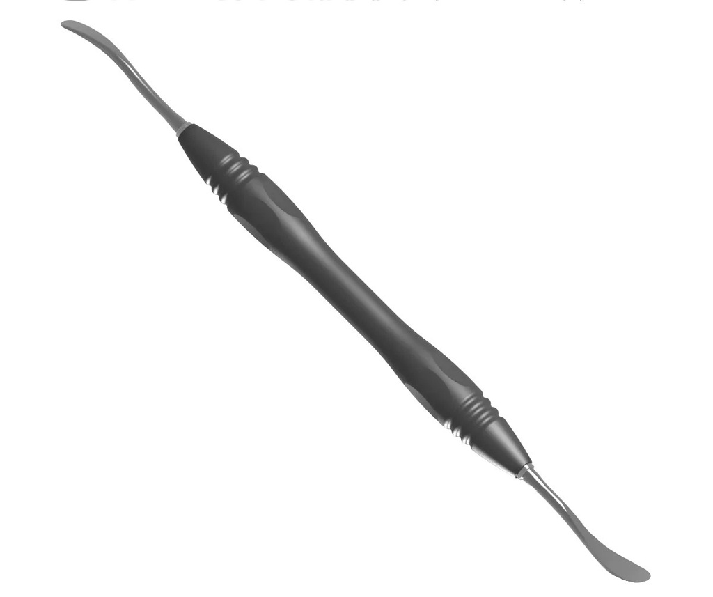 Periosteal elevator, 17, 5 cm, d. e., cvd.. PEEK handle