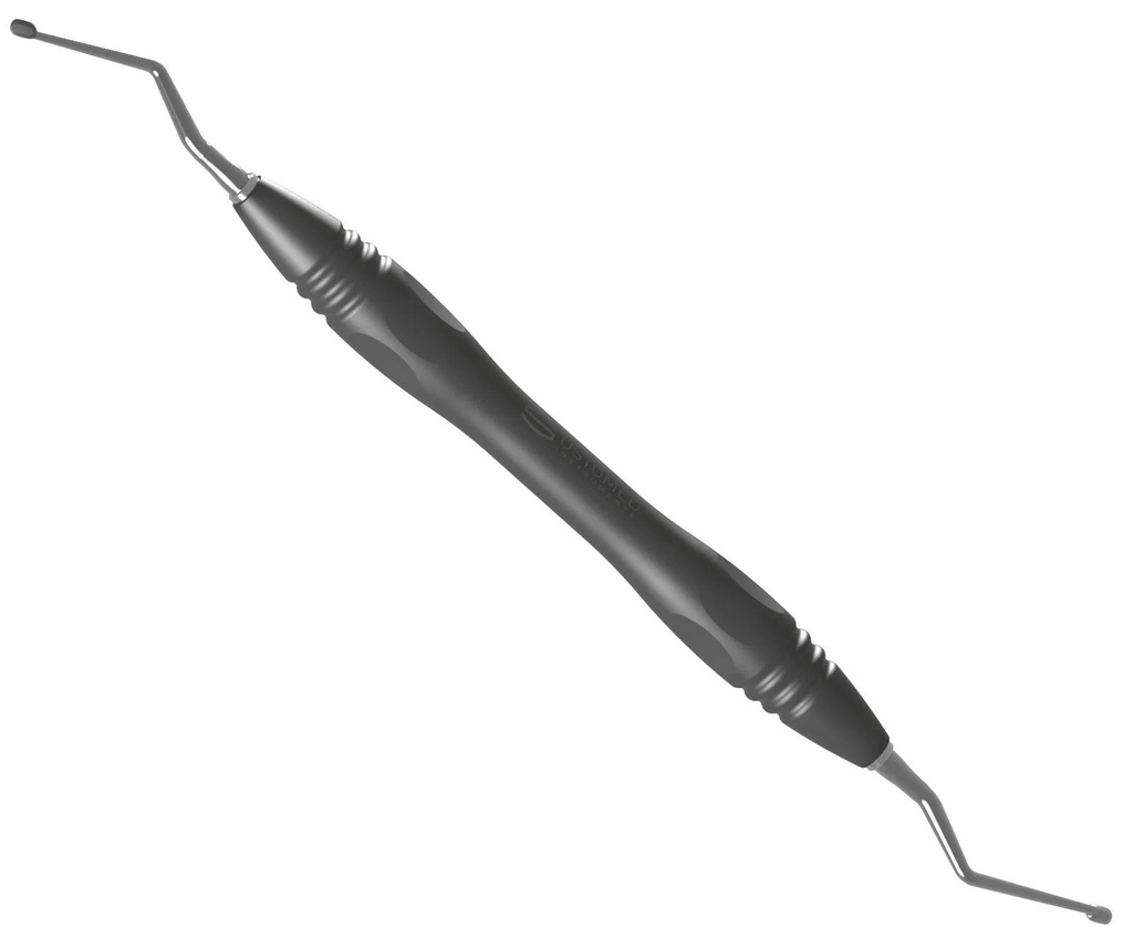 HEMINGWAY, bone curette, 18 cm, size 1, PEEK handle