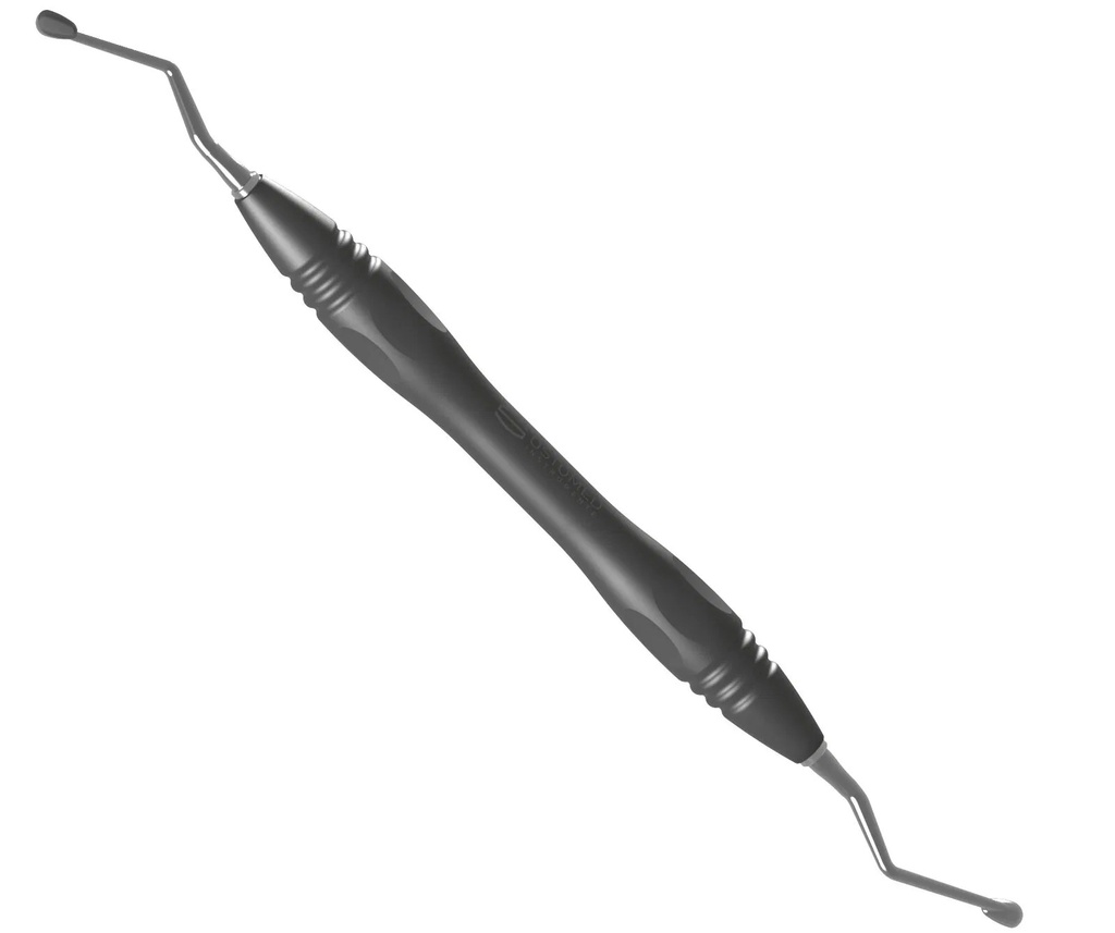 HEMINGWAY, bone curette, 18 cm, size 4, PEEK handle