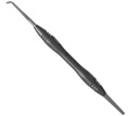 Root res. mirror, plane, rhodium, Ø 5 mm, PEEK handle