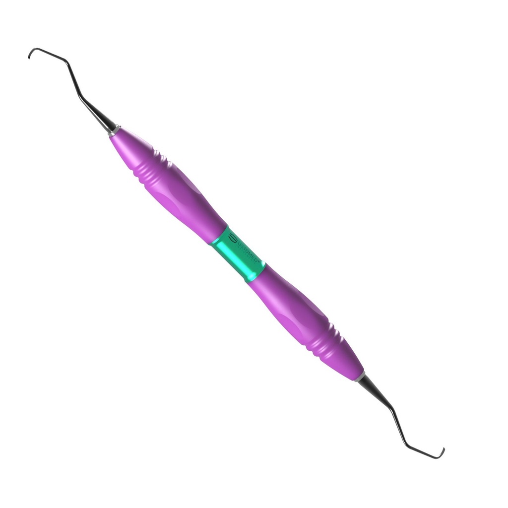[85-779-078P7T2] GRACEY, curette, 7/8, DLC coat., PEEK handle, pink