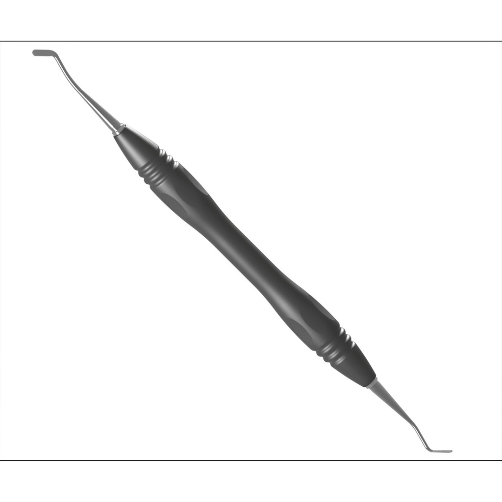 [86-551-000P0] Filling spatula, sz.0, rigid, double-ended, PEEK handle