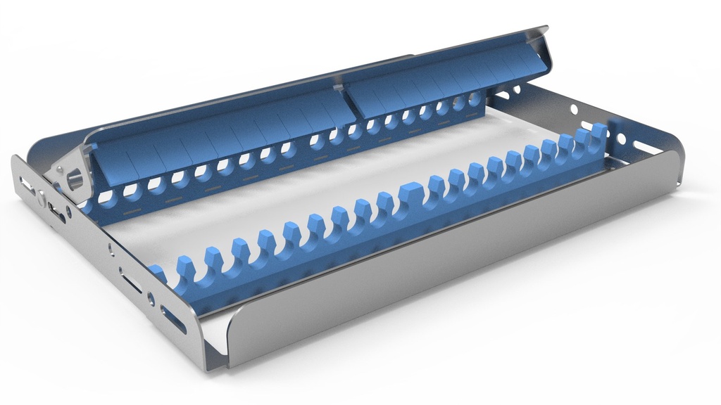 Storing frame, 20 instruments, full-size, blue