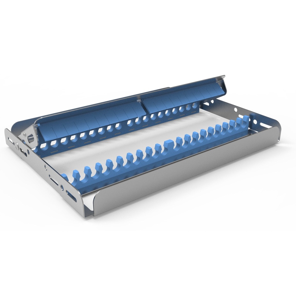 [90-340-020S1] Storing frame, 20 instruments, full-size, blue