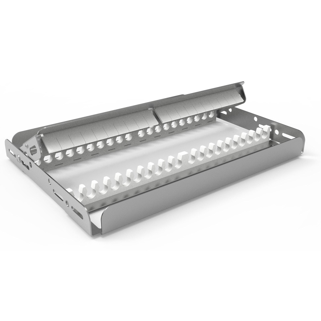 [90-340-020S10] Storing frame, 20 instruments, full-size, white