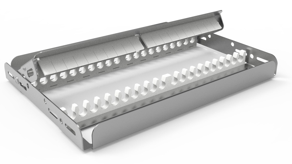 [90-340-020S10] Storing frame, 20 instruments, full-size, white