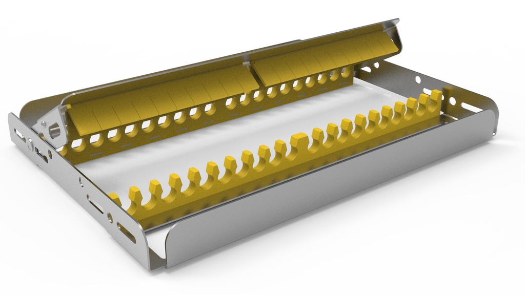 Storing frame, 20 instruments, full-size, yellow