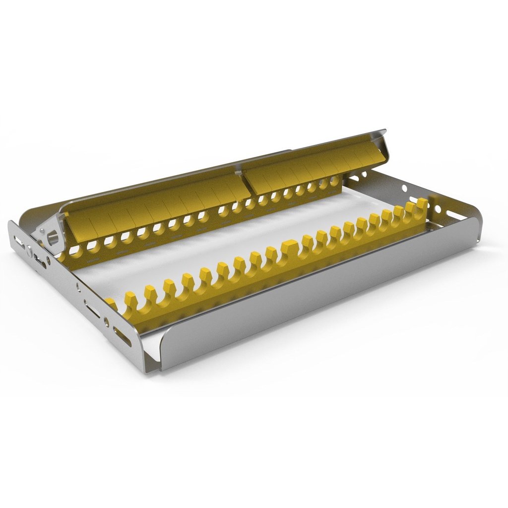 [90-340-020S3] Storing frame, 20 instruments, full-size, yellow