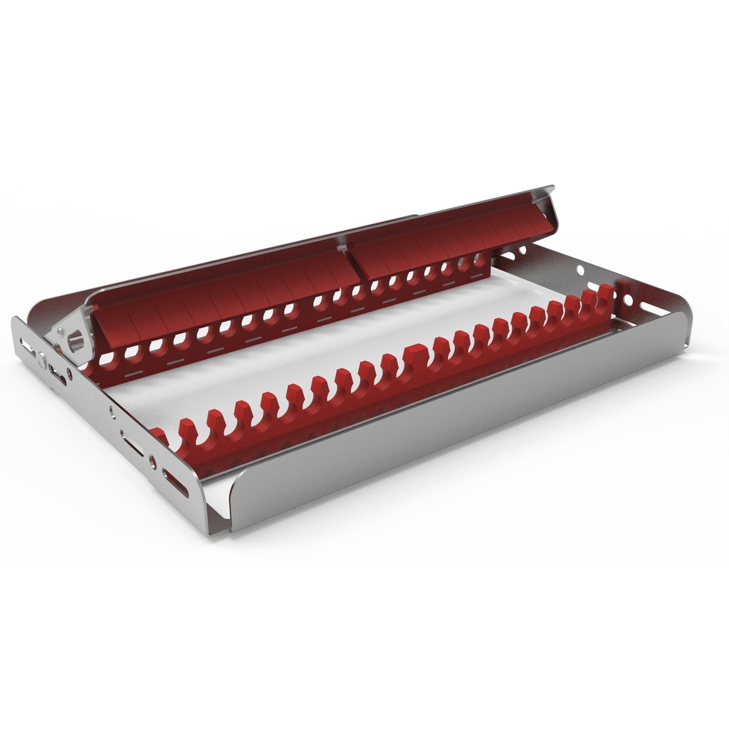 Storing frame, 20 instruments, full-size, red