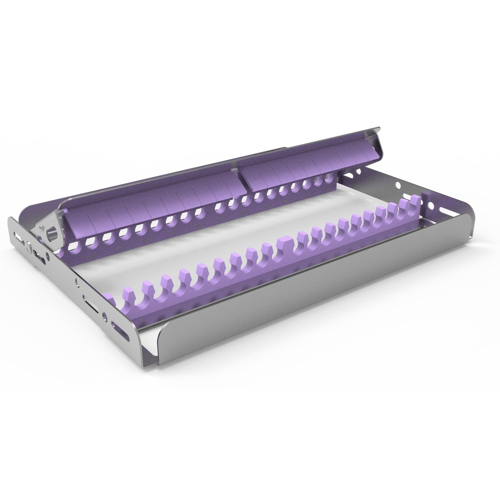 Storing frame, 20 instruments, full-size, violet