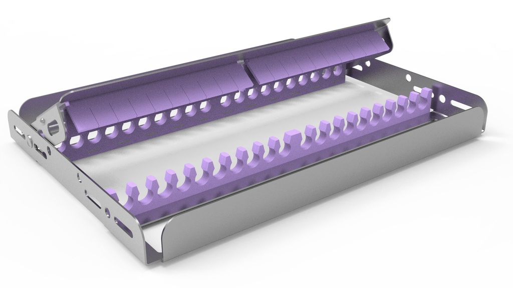 Storing frame, 20 instruments, full-size, violet
