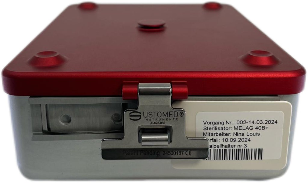 Ustomed inlegetiket voor zelfklevende etiketten, kunststof 55 x 35 mm