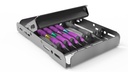 Ustomed Perio-Set 91-321-005 met DLC-coating en roze PEEK handgreep