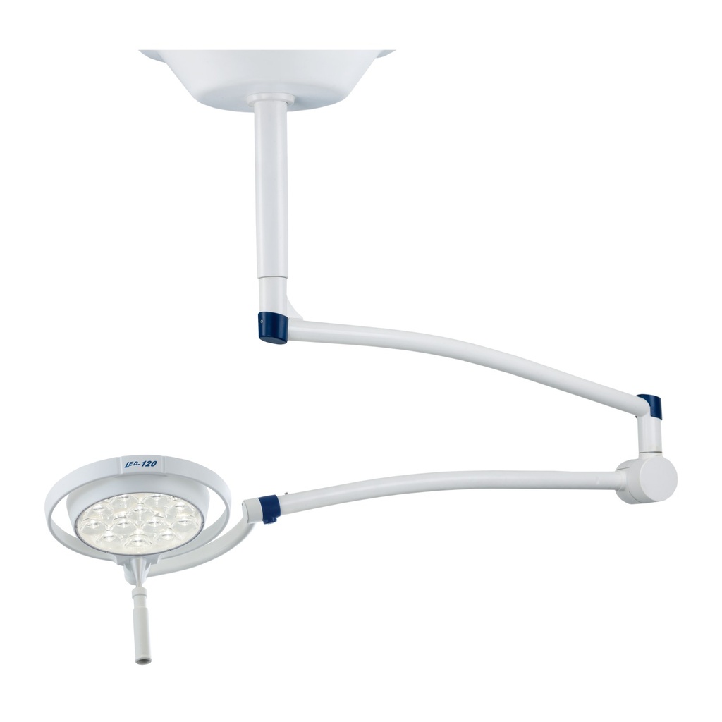 Dr. Mach LED 120 onderzoekslamp, plafondmodel met SWING arm, montagehoogte tot 3,00 m