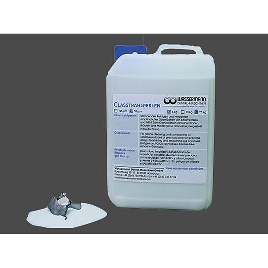 [656019C] Wassermann glasparels straalmiddel 125 micrometer, 8 kg
