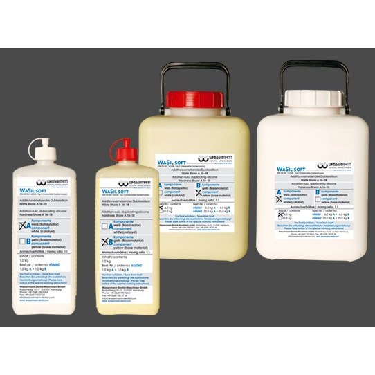 [656060C] Wassermann WaSil soft dubleersilicoon, 2 x 1 kg component A en B