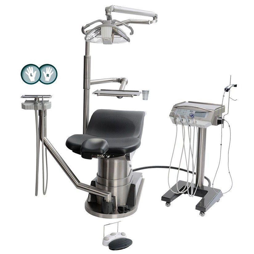 DKL D2-EC(SA) behandelunit met cart en zwenkbaar assistentenelement